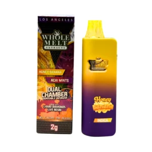 Honey And Acai Whole Melts V7 Disposable 2G | Dual Chamber Whole Melt Vape